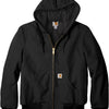 Carhartt Quilted-Flannel-Lined Duck Active Jacket - Black