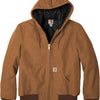 Carhartt Quilted-Flannel-Lined Duck Active Jacket - Carhartt Brown