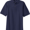 Port Authority Heavyweight Cotton Pique Polo - Navy