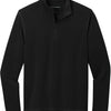 Port Authority Microterry 1/4-Zip Pullover - Deep Black