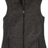 Port Authority Ladies Sweater Fleece Vest - Black Heather