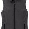 Port Authority Ladies Core Soft Shell Vest - Black Charcoal Heather