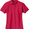 Port Authority Ladies Heavyweight Cotton Pique Polo - Red