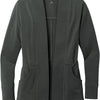 Port Authority Ladies Microterry Cardigan - Charcoal