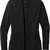 Port Authority Ladies Microterry Cardigan - Deep Black