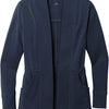 Port Authority Ladies Microterry Cardigan - River Blue Navy