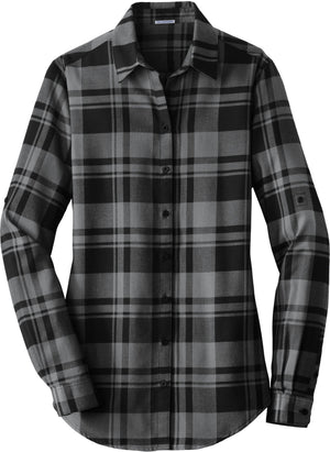 Port Authority Ladies Plaid Flannel Tunic