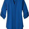 Port Authority Ladies 3/4-Sleeve Tunic Blouse - True Blue