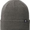 TravisMathew Solid Cuffed Beanie - Dark Grey Heather