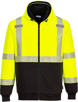 Hi-Vis Contrast Zipped Winter Hoodie