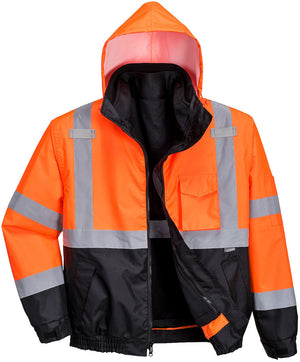 Hi-Vis 3-in-1 Contrast Premium Bomber Jacket