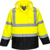 Hi-Vis Contrast Winter Bomber Jacket - Yellow/Black