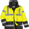 Hi-Vis Contrast Winter Traffic Jacket - Yellow/Black