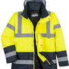 Hi-Vis Contrast Winter Traffic Jacket - Yellow/Navy