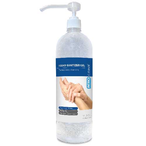 Hand Sanitizer Gel - 70% Alcohol Antiseptic in 4, 8, or 16 Ounce, 1 Liter, or 1 Gallon Bottles with Cap or Pump Top - Made in USA - AeroCleanse