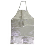 Aluminized Thermal Bib Apron - 19 oz. OPF/Para-Aramid Blend, 36 in. Long, Slide Snap Strap at Waist and Neck - National Safety Apparel