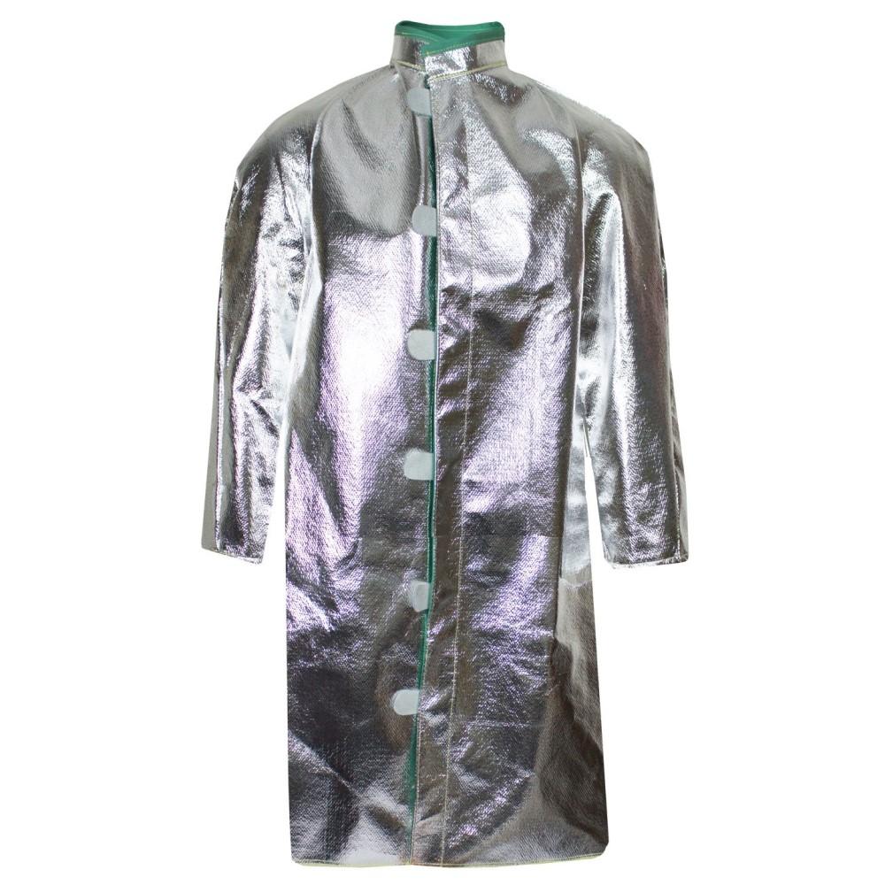 Aluminized Thermal Coat - 19 oz. Carbon/Para-Aramid, 30 or 45 in. Long Deluxe Ventilated Jacket - National Safety Apparel