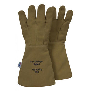 Arc Flash Gloves - 100 Cal, FR, Nomex and Kevlar Blend - National Safety Apparel