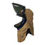 Arc Flash Hood - 65 Cal - Lift Front, Faceshield, Flash Light with Mounting Clip, Slotted Adapter and Hard Hat - National Safety Apparel