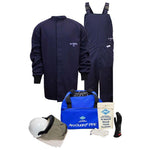 Arc Flash Protection Kit -12 Cal - Short Coat, Bib Overalls, Faceshield Unit, Safety Glasses, Gear Bags, and Voltage Gloves - National Safety Apparel