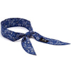 Beaded Cooling Bandana (PK 100 Bandanas) - Blue Paisley