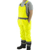 Bib Overall - Waterproof, High Visibility E, Reflective Striping - Yellow/Black Bottom