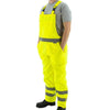 Bib Overall - Waterproof, High Visibility E, Reflective Striping - Hi Vis Yellow