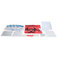 Biohazard First Aid Kit (PK 4 Kits) for Bloodborne Pathogen Clean-Up - 10 People, 13 PCS, Weatherproof Case