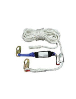 Lifeline with Rope Grab and 2 ft. Zorber Energy Absorber - Construction Plus Fall Protection