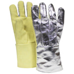 Cut Resistant Aluminized Thermal Gloves - 22 Oz. Thermobest, 14 In. Long, Felt Lined, Nomex Cuff, Straight Thumb, Moderate Cut Resistance (PK 1 Pair)