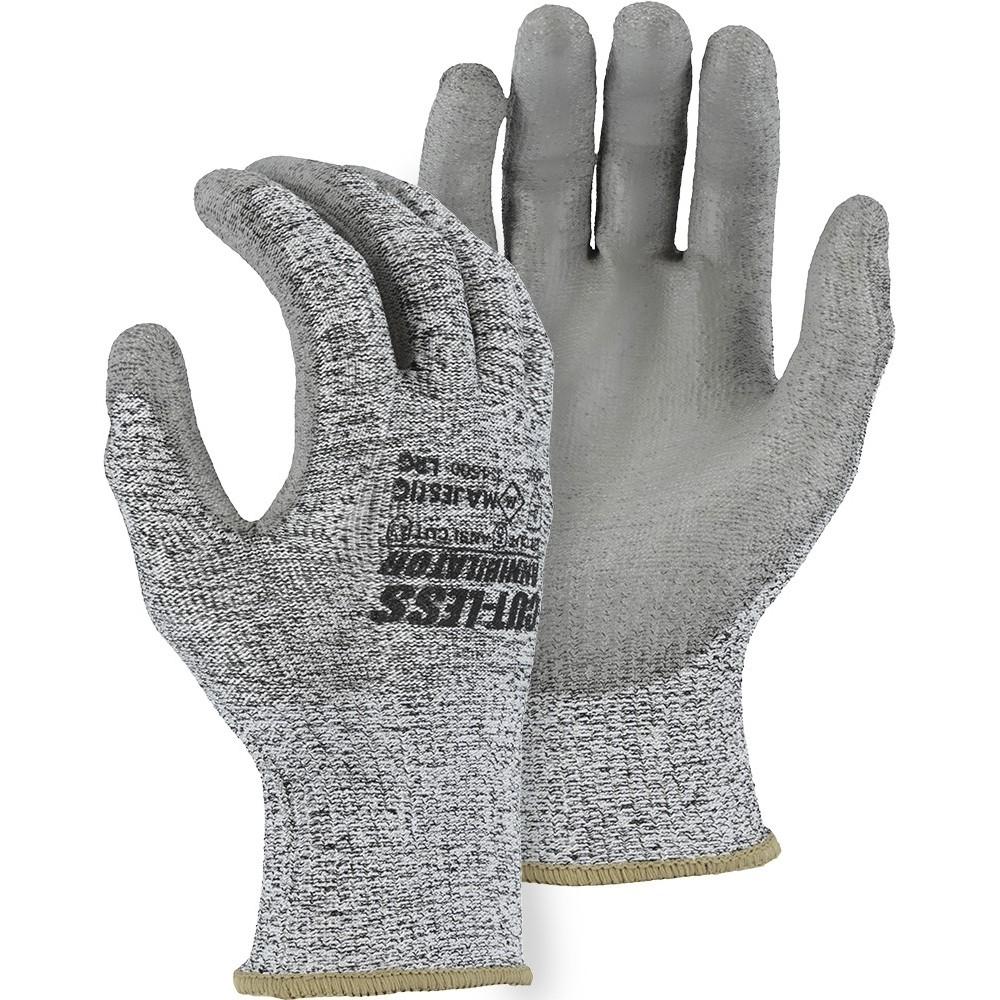 Cut Resistant Glove - Cut-Less Annihilator Blend, Polyurethane Palm Dip, Light Cut Resistance (PK 12 Pairs) - Majestic