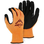 Cut Resistant Glove - Orange Cut-Less Annihilator Blend, Sandy Nitrile Palm Dip, Moderate Cut Resistance (PK 12 Pairs) - Majestic