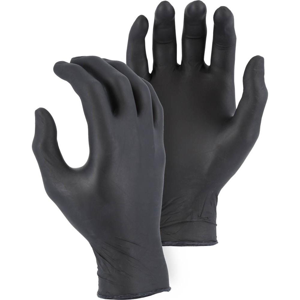 Disposable Gloves - 4 MIL Nitrile, Powder-Free, Textured, Ambidextrous, Rolled Cuff (2,000 Gloves)