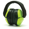 Earmuff - Folding Padded HighVis Hearing Protection - (PK 10 Pair) - HiVis Lime