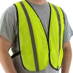 Economical High Visibility Mesh Site Safety Vest - Velcro Close (PK 25 Vests)