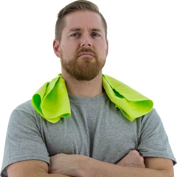 Evaporative Cooling Towel in Blue or Hi Vis Yellow - 26 x 17 Inch (PK 10 Towels) - Majestic