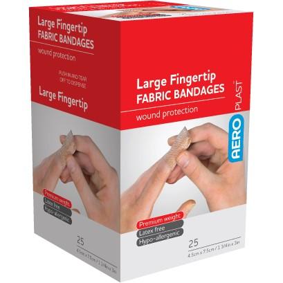 Fabric Large Fingertip Bandages - First Aid Kit Refills (PK 300 Bandages)