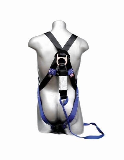 Fall Safety Kit - Safety Harness with 1 Steel D-Ring, 5 or 6 ft. Energy Absorbing Lanyard With Snap Hook - Construction Plus Series Fall Arrest