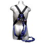 Fall Safety Kit - Safety Harness with Permanent Soft Connection, 6 ft. Energy Absorbing Lanyard - Construction Plus Series Fall Arrest