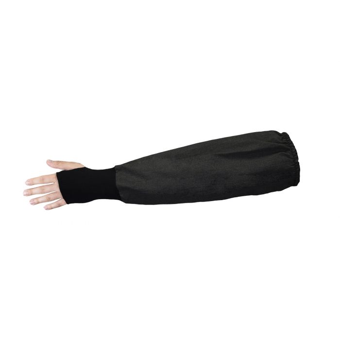 Welding Sleeve - Fire Resistant (FR), 20 or 23 Inch OPF Blend, Knit Wrist with Thumb Hole, Elastic Other End (PK 4 Sleeves) - National Safety Apparel