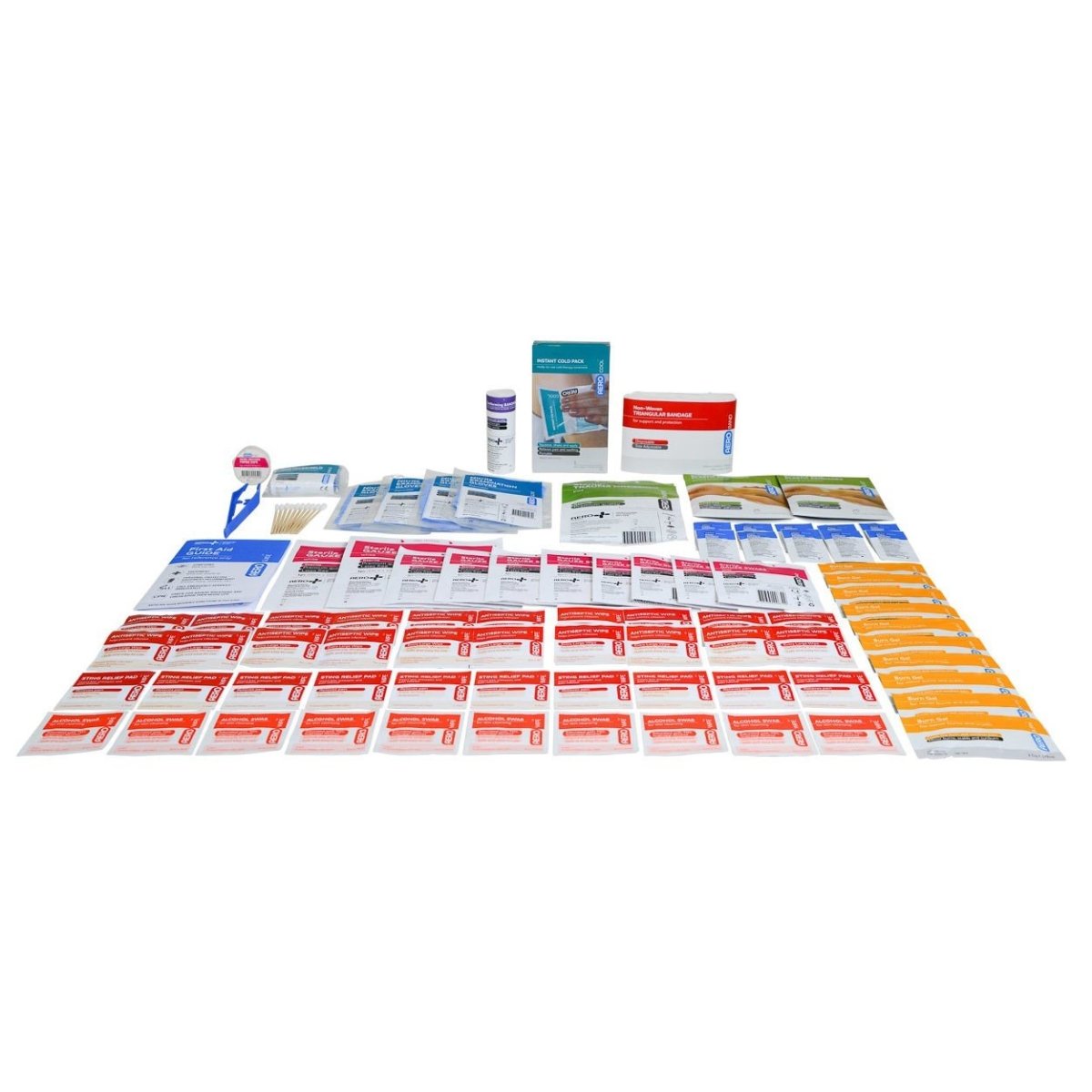 First Aid Kit for Wounds, Burns, and CPR - 25 People, Class A, 110 PCS, Various Cases