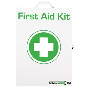 First Aid Kit for Wounds, Burns, CPR, and Eye Injury with Medications - 150 People, Class B, 951 PCS, Metal Cabinet