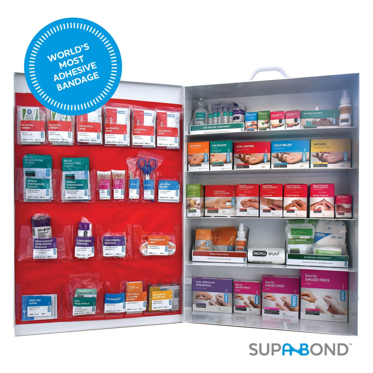 First Aid Kit - Surefill 5-Shelf Metal Cabinet 200 Series Class B