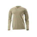 Long Sleeve T-Shirt - Fire (FR) and Arc Flash Resistant, Ribbed Collar, Lightweight Moisture-Wicking Fabric (PK 2 Shirts) - National Safety Apparel