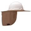 Full Brim Hard Hat & Helmet Neck Shades (PK 10 Shades) - Khaki