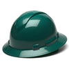 Full Brim Hard Hats (PK 12 Helmets) - Ridgeline Pyramex - Green