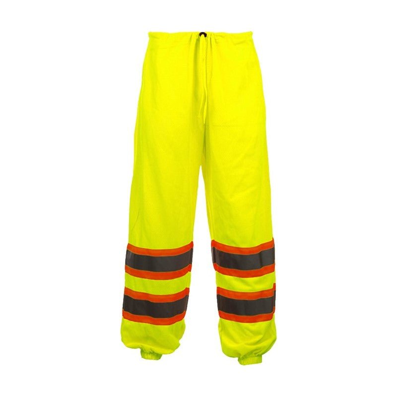 Hi-Vis Mesh Pants (PK 5 Pairs) - Class E, 2-Tone Reflective Striping