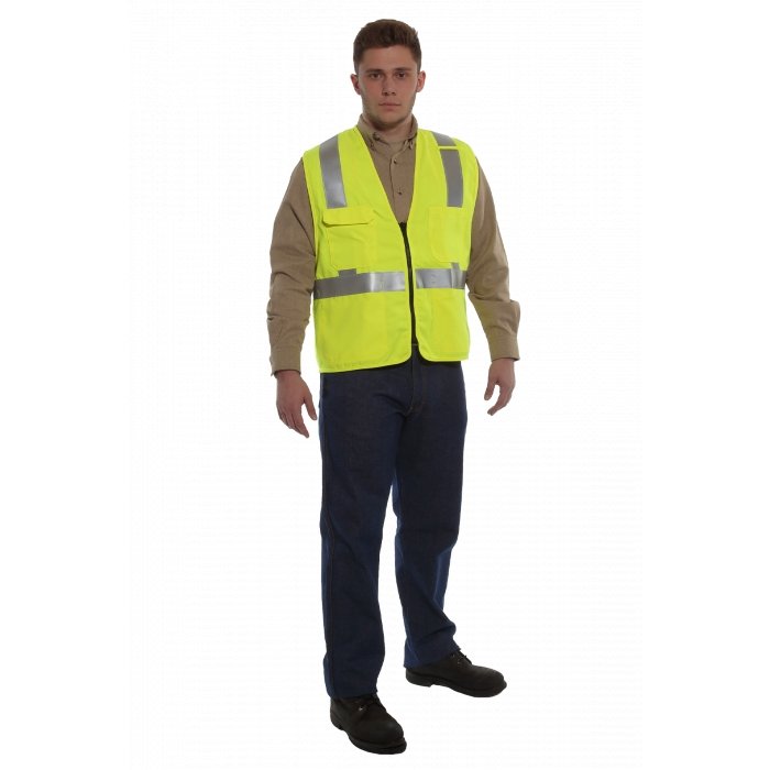 Hi-Vis Road Safety Vest - VIZABLE FR Deluxe, Type R Class 2, CAT 2