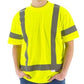 High Visibility Birdseye Mesh Short or Long Sleeve Shirts with Reflective Striping (PK 12 Shirts)