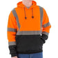 High Visibility Hooded Sweatshirt - Pullover, Reflective Striping - Majestic